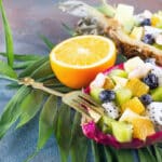 Exotic dragon fruit salad