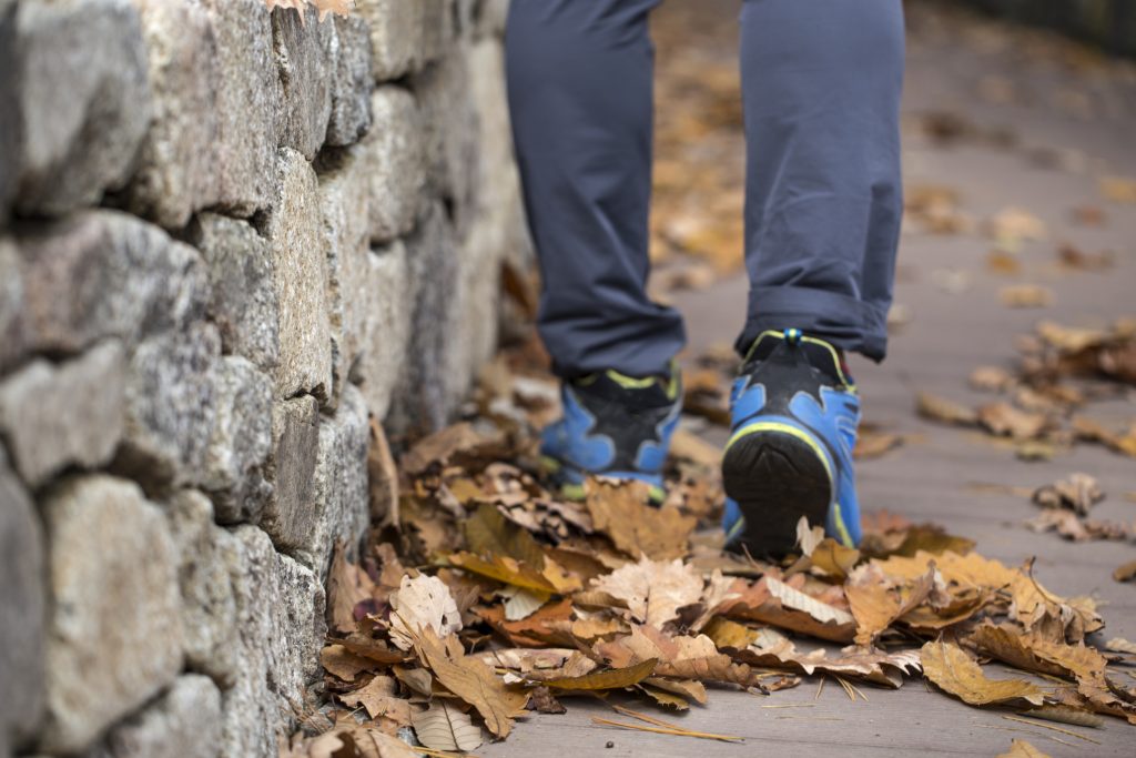 Man hiking - Man taking a walk outdoors in the Fall - AlignLife Chiropractic - Active Living