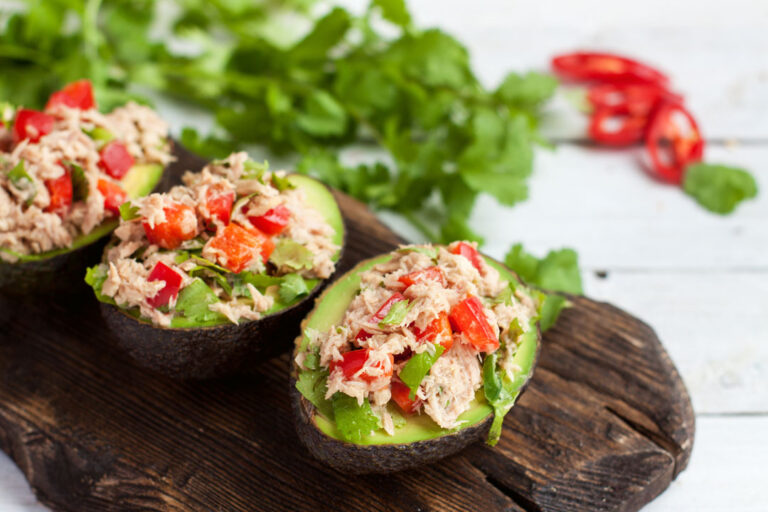 tuna salad stuffed avocado recipe