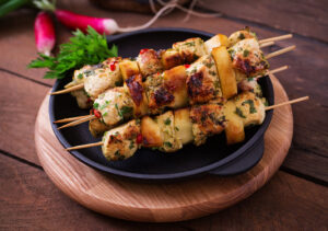 Chicken & Apple Kabobs - AlignLife Healthy Recipes