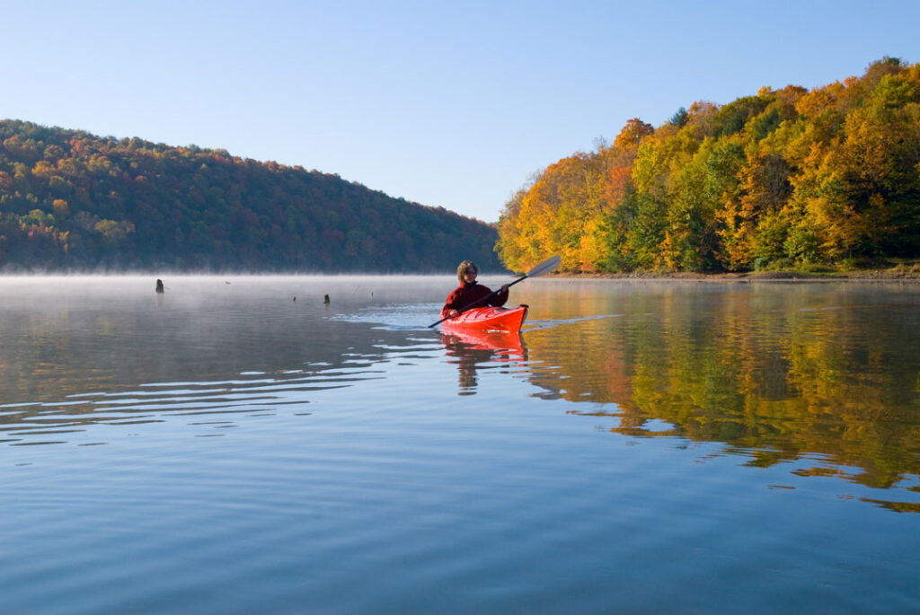 Relaxing Fall Kayak - Fun Fall Exercises