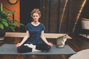 seated pose - morning yoga