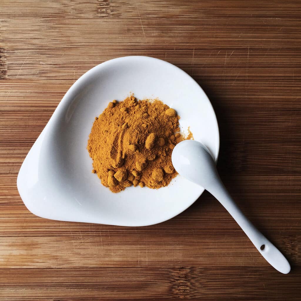 bowl of turmeric